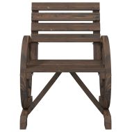 Градински стол 58x58x78,5 см масивно чамово дърво
