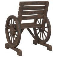 Градински стол 58x58x78,5 см масивно чамово дърво