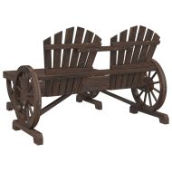 Градински лаундж комплект, 2 части, масивно чамово дърво