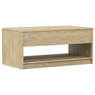 Кафе маса SAUDA, дъб, 99x55x45 см, борово дърво масив
