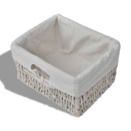 Стенен рафт, бял, 60x23,5x33 см, дърво от пауловния