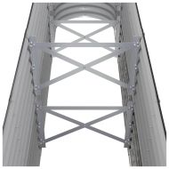 Градинска повдигната леха поцинкована стомана антрацит