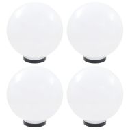 Градински сфери за LED лампи, 4 бр, 30 см, PMMA