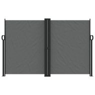 Прибираща се странична тента, антрацит, 160x1200 см