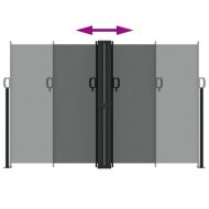 Прибираща се странична тента, антрацит, 160x1200 см