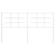 Метална резервна табла за легло, бяла, 150 см