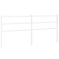 Метална резервна табла за легло, бяла, 193 см