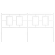 Метална резервна табла за легло, бяла, 150 см