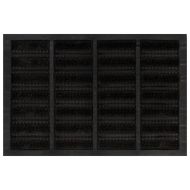 Изтривалка за врата правоъгълна 40x60 см гума и кокосови влакна