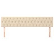 Табла за легло, кремава, 180x7x78/88 см, плат