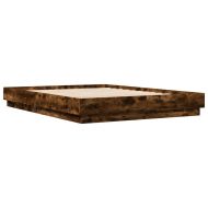 Рамка за легло, опушен дъб, 120x200 см, инженерно дърво