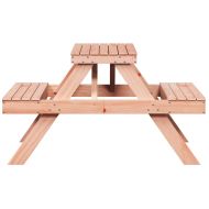 Маса за пикник 105x134x75 см дугласко дърво масив