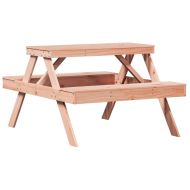 Маса за пикник 105x134x75 см дугласко дърво масив