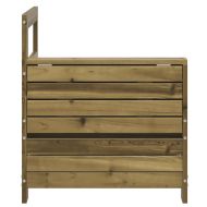 Градински диван с подлакътник и странична масичка