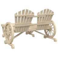 Градински лаундж комплект, 4 части, масивно чамово дърво