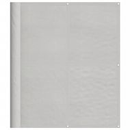 Балконски параван светлосив 120x600 см 100% полиестер оксфорд