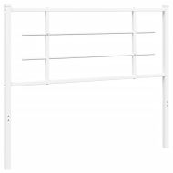 Метална резервна табла за легло, бяла, 107 см