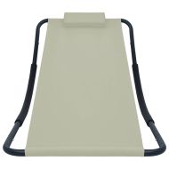 Градинско легло, кремаво, 200x90 см, стомана