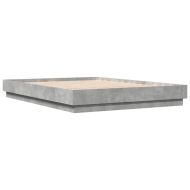 Рамка за легло, бетонно сиво, 120x200 см, инженерно дърво