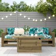 Градинска маса, 100x50x75 см, импрегнирано борово дърво