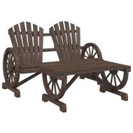 Градински лаундж комплект, 4 части, масивно чамово дърво