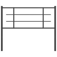 Метална резервна табла за легло, черна, 107 см