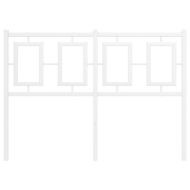 Метална резервна табла за легло, бяла, 120 см