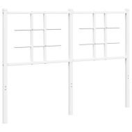 Метална резервна табла за легло, бяла, 120 см