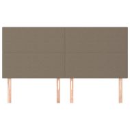 Табла за легло, бежово, 160x5x118/128 см, плат