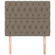 Табла за легло, бежово, 90x7x118/128 см, плат