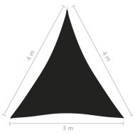 Платно-сенник, Оксфорд плат, триъгълно, 3x4x4 м, черно
