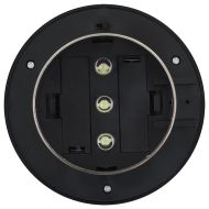 Външни соларни лампи 12 бр LED кръгли 12 см бели