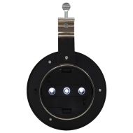 Външни соларни лампи 12 бр LED кръгли 12 см бели