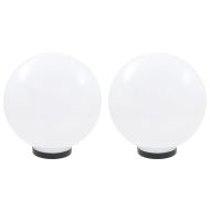 Градински сфери за LED лампи, 2 бр, 30 см, PMMA