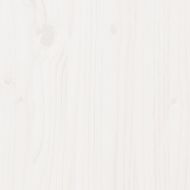 Маса за разсаждане с рафтове, бяла, 108x50x109,5 см, бор масив