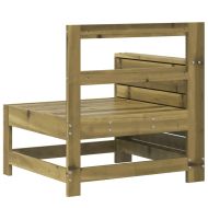 Градински диван, 69x62x70,5 см, импрегнирано борово дърво
