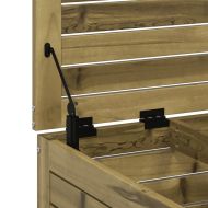 Градинска табуретка 62x63,5x32 см импрегнирана борова дървесина