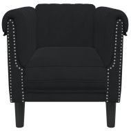 Кресло, черно, кадифе