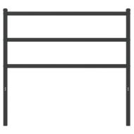 Метална резервна табла за легло, черна, 100 см