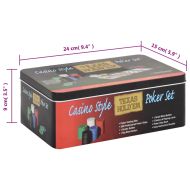 Комплект чипове за покер 200 бр 4 г