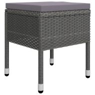 Градински трапезен комплект, 5 части, сив