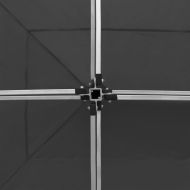 Професионална сгъваема шатра, алуминий, 6х3 м, антрацит