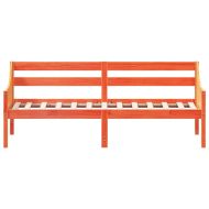 Дневно легло без матрак, восъчнокафяв, 90x190 см, бор масив