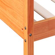 Дневно легло без матрак, восъчнокафяв, 90x190 см, бор масив