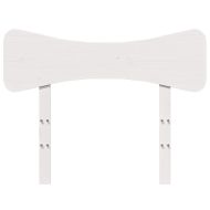 Горна табла, бяла, 75 см, масивно дърво бор