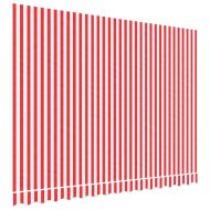 Резервно платнище за тенти, червено-бели ленти, 3,5x2,5 м