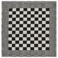 Комплект кърпи от 10 части, черен и бял, памук