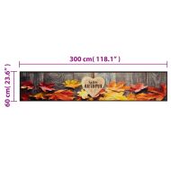 Кухненско килимче, миещо, есен, 60x300 см, кадифе