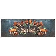 Многоцветно кухненско килимче 60x180 см перящо противоплъзгащо