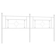 Метална резервна табла за легло, бяла, 193 см